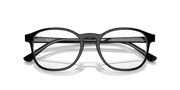 Clear Lenses, Polished Black On Transparent Frame