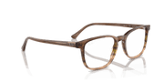 Clear Lenses, Polished Striped Brown & Green Frame