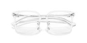 Clear Lenses, Polished Transparent Frame