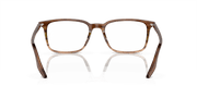 Clear Lenses, Polished Striped Brown & Green Frame