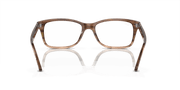 Demo Lens Lenses, Polished Striped Brown & Green Frame