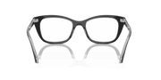 Clear Lenses, Polished Black On Transparent Frame