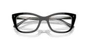 Clear Lenses, Polished Black On Transparent Frame