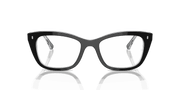 Clear Lenses, Polished Black On Transparent Frame