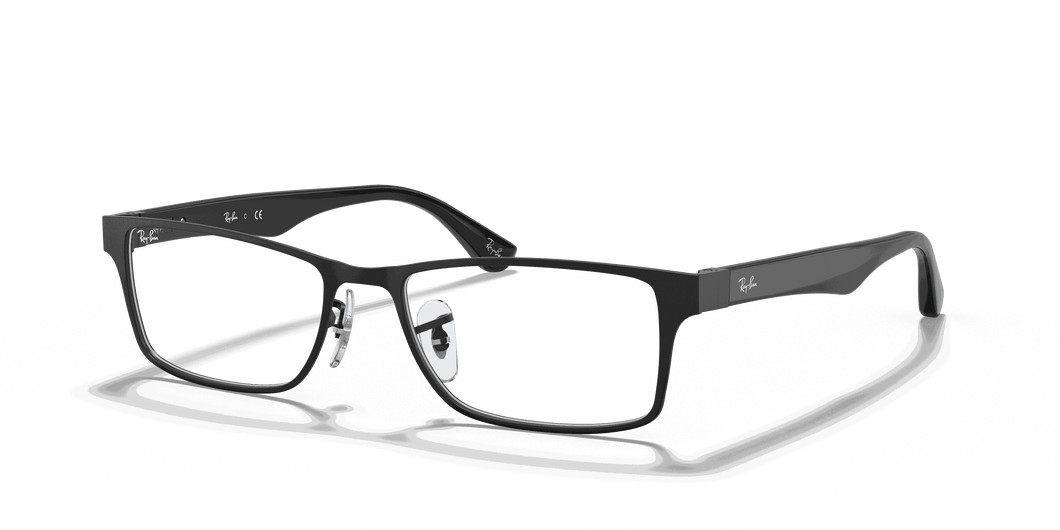 [Clear Lenses, Polished Black Frame]