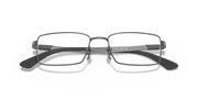 Clear Lenses, Polished Gunmetal Frame