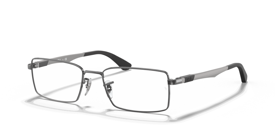 [Clear Lenses, Polished Gunmetal Frame]