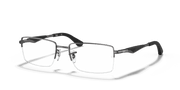 Clear Lenses, Polished Gunmetal Frame