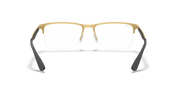 Clear Lenses, Polished Black On Gold Frame