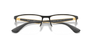 Clear Lenses, Polished Black On Gold Frame