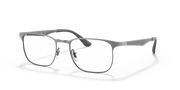 Clear Lenses, Polished Gunmetal Frame