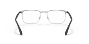 Clear Lenses, Polished Black On Silver Frame