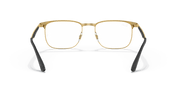 Clear Lenses, Polished Black On Gold Frame