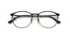 [Clear Lenses, Polished Black On Gold Frame]