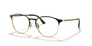 Clear Lenses, Polished Black On Gold Frame