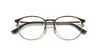 [Clear Lenses, Matte Black On Gold Frame]