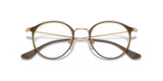 Clear Lenses, Polished Brown On Gold Frame