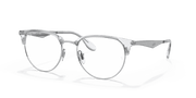 Clear Lenses, Polished Silver Frame