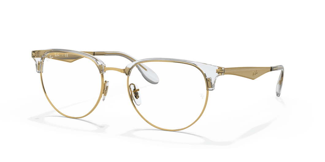 [Clear Lenses, Polished Arista Gold Frame]