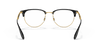 [Clear Lenses, Polished Black On Gold Frame]