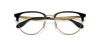 [Clear Lenses, Polished Black On Gold Frame]