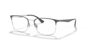 Clear Lenses, Polished Grey On Silver Frame