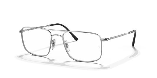 [Clear Lenses, Polished Silver Frame]