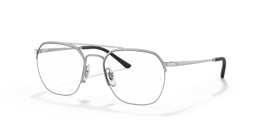 [Clear Lenses, Polished Silver Frame]