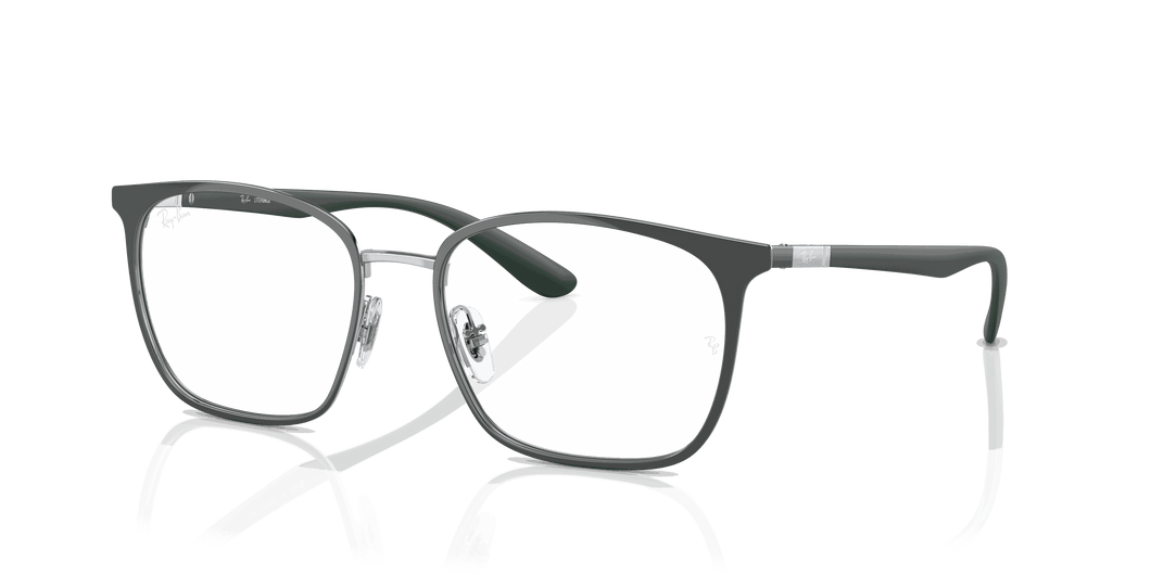 [Clear Lenses, Polished Grey On Silver Frame]