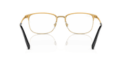 Clear Lenses, Polished Black On Gold Frame