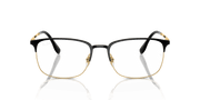 Clear Lenses, Polished Black On Gold Frame