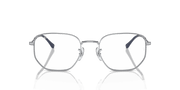 Clear Lenses, Polished Silver Frame