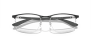 Clear Lenses, Polished Black On Silver Frame