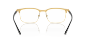 Clear Lenses, Polished Black On Gold Frame