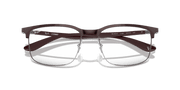 Clear Lenses, Polished Brown On Gunmetal Frame