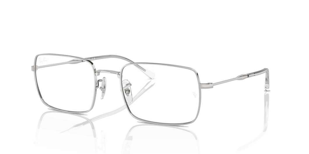 [Clear Lenses, Polished Silver Frame]