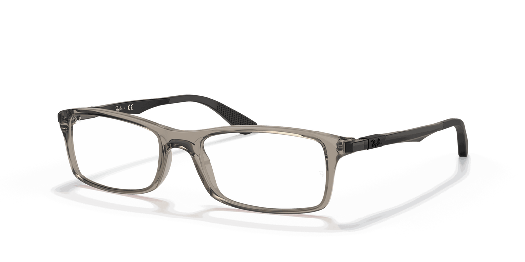 [Clear Lenses, Polished Trasparent Grey Frame]