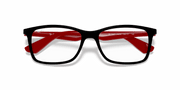 Clear Lenses, Polished Black Frame