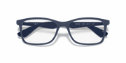 Clear Lenses, Matte Transparent Blue Frame