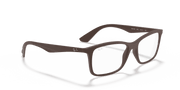 Clear Lenses, Matte Transparent Brown Frame