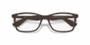 [Clear Lenses, Matte Transparent Brown Frame]