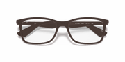 Clear Lenses, Matte Transparent Brown Frame