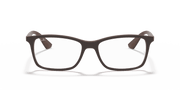 Clear Lenses, Matte Transparent Brown Frame