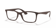 Clear Lenses, Matte Transparent Brown Frame