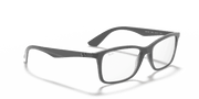 Clear Lenses, Matte Transparent Grey Frame