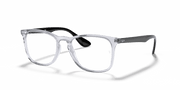 Clear Lenses, Polished Transparent Frame