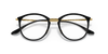 [Clear Lenses, Polished Black Frame]