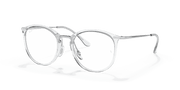 Clear Lenses, Polished Transparent Frame