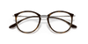 [Clear Lenses, Polished Havana Frame]