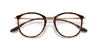 [Clear Lenses, Polished Striped Havana Frame]